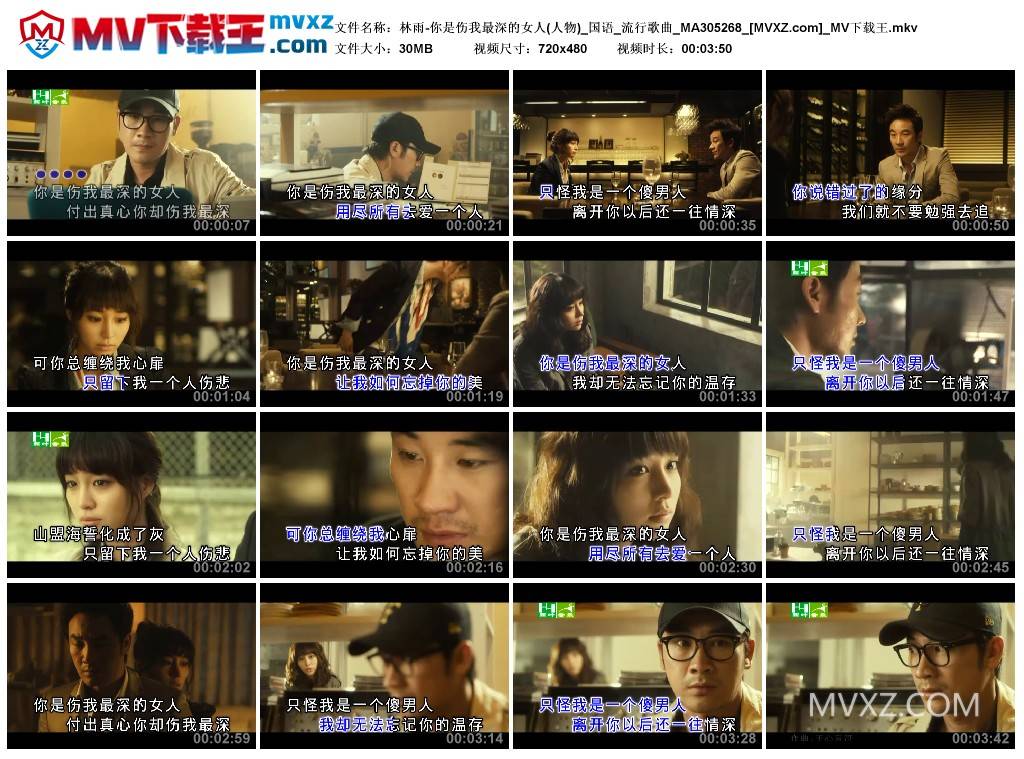 林雨-你是伤我最深的女人(人物)_国语_流行歌曲_MA305268